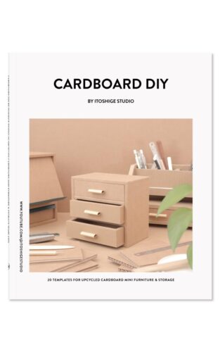 کتاب CARDBOARD DIY BY ITOSHIGE STUDIO 20 TEMPLATES FOR MINI FURNITURE & STORAGE [انگلیسی]