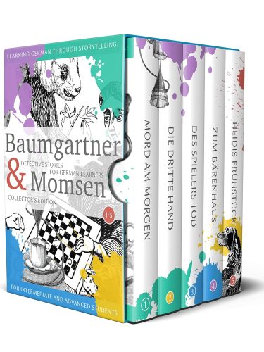 کتاب Learning German through Storytelling: Baumgartner & Momsen Detective Stories for German Learners, Collector’s Edition 1-5 (German Edition) [آلمانی]