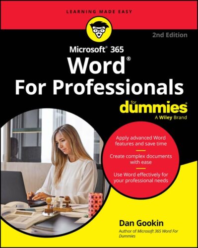 کتاب Microsoft 365 Word For Professionals For Dummies [انگلیسی]